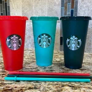 Set of 3 Starbucks Cups